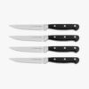 Superior Set of 4 Steak Knives - Black