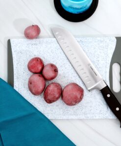 Alternative view of Superior 7 inch Santoku Knife - Black